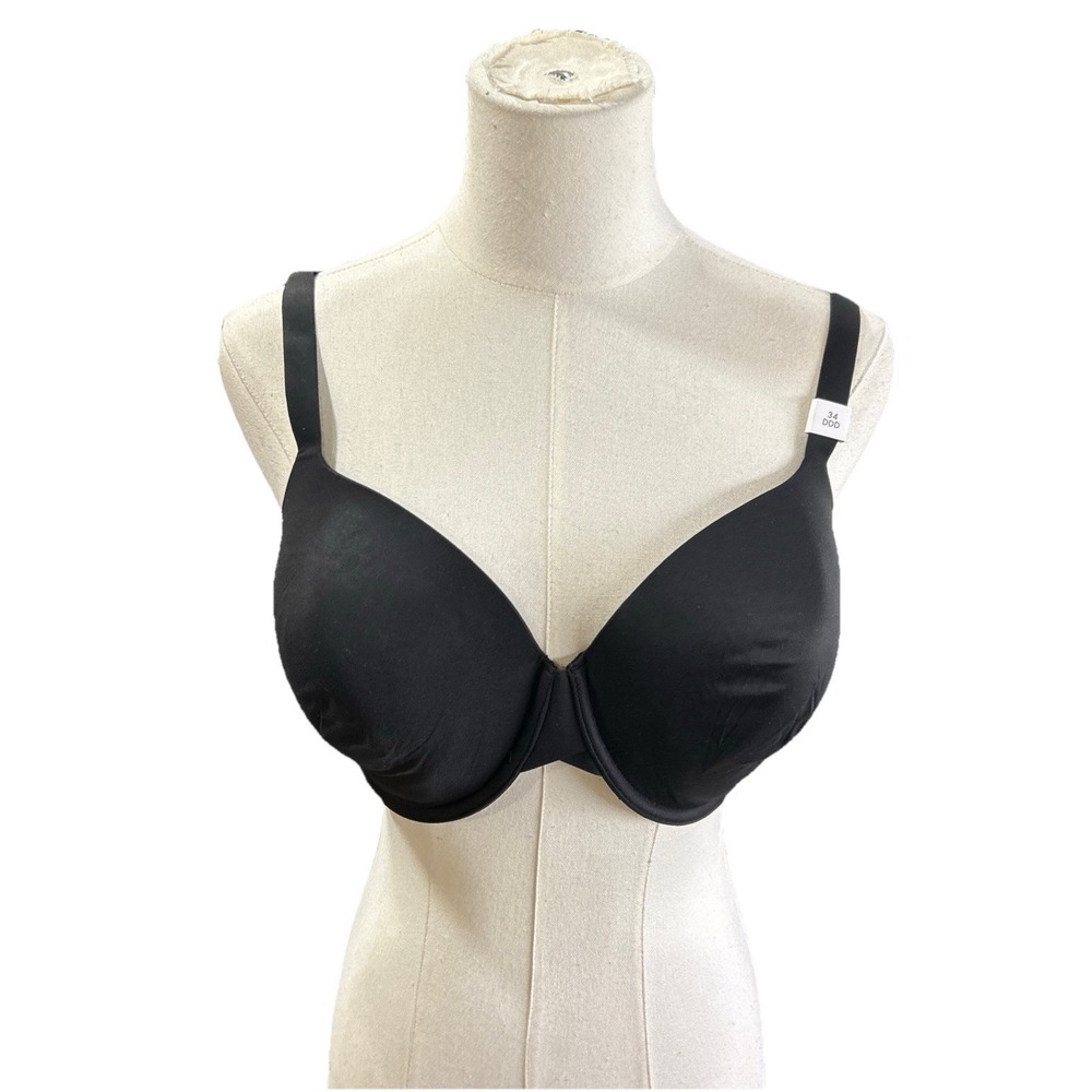 Calvin Klein Womens Black Underwire Bra 34DDD Full Coverage F3837-001 NWT